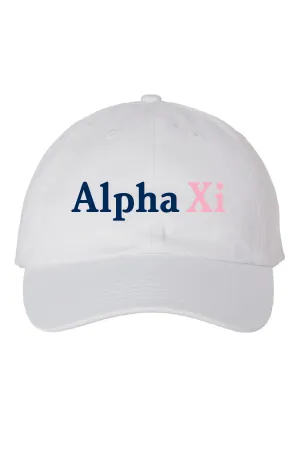 Alpha Xi Two Tone Hat