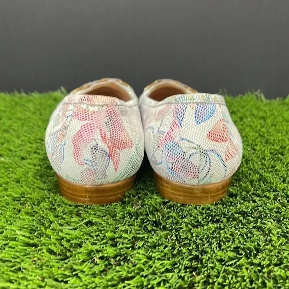 Amalfi Oste Floral Loafer with Gold Hardware