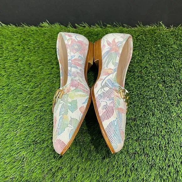 Amalfi Oste Floral Loafer with Gold Hardware