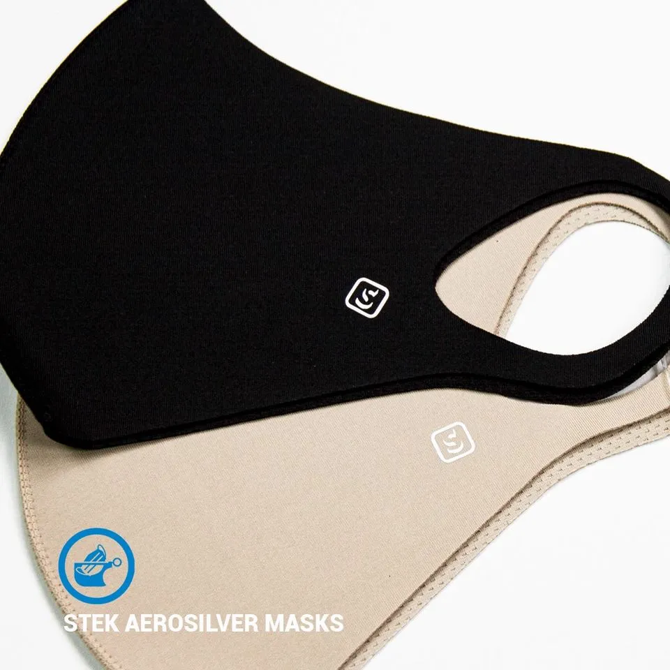 Antimicrobial Face Mask Clean Contact Case - Black
