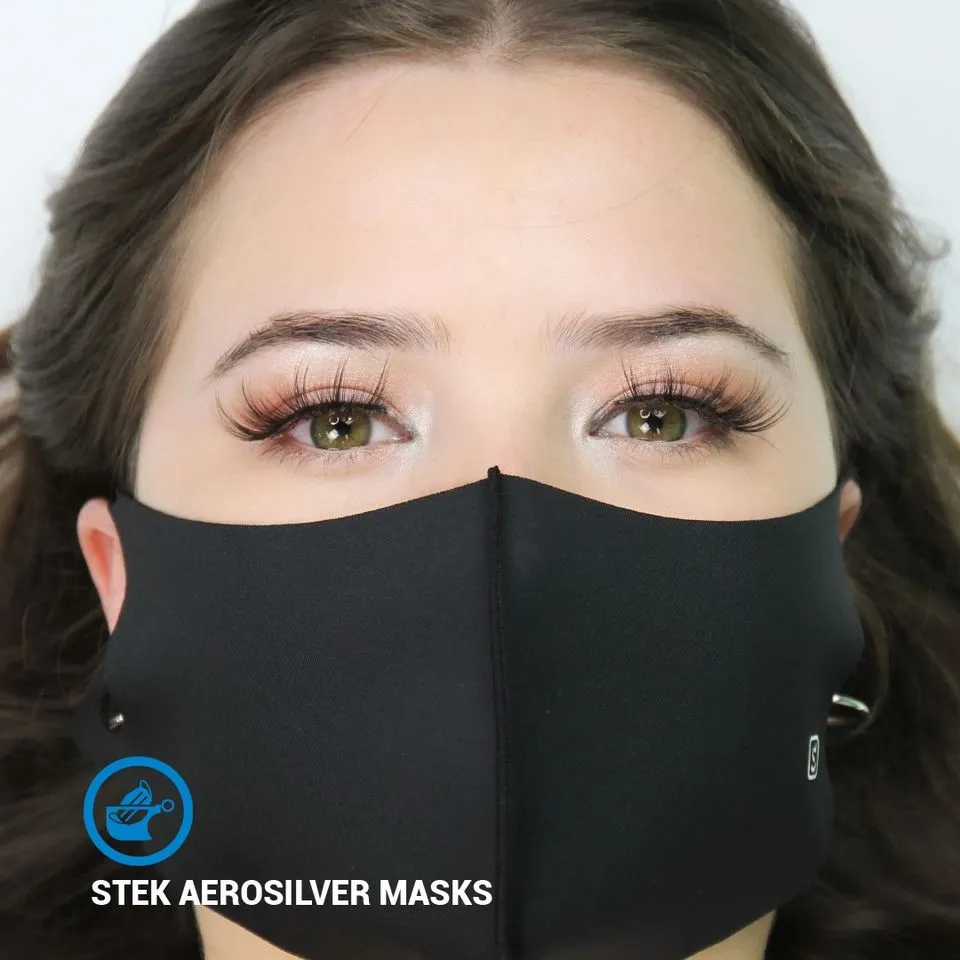 Antimicrobial Face Mask Clean Contact Case - Black