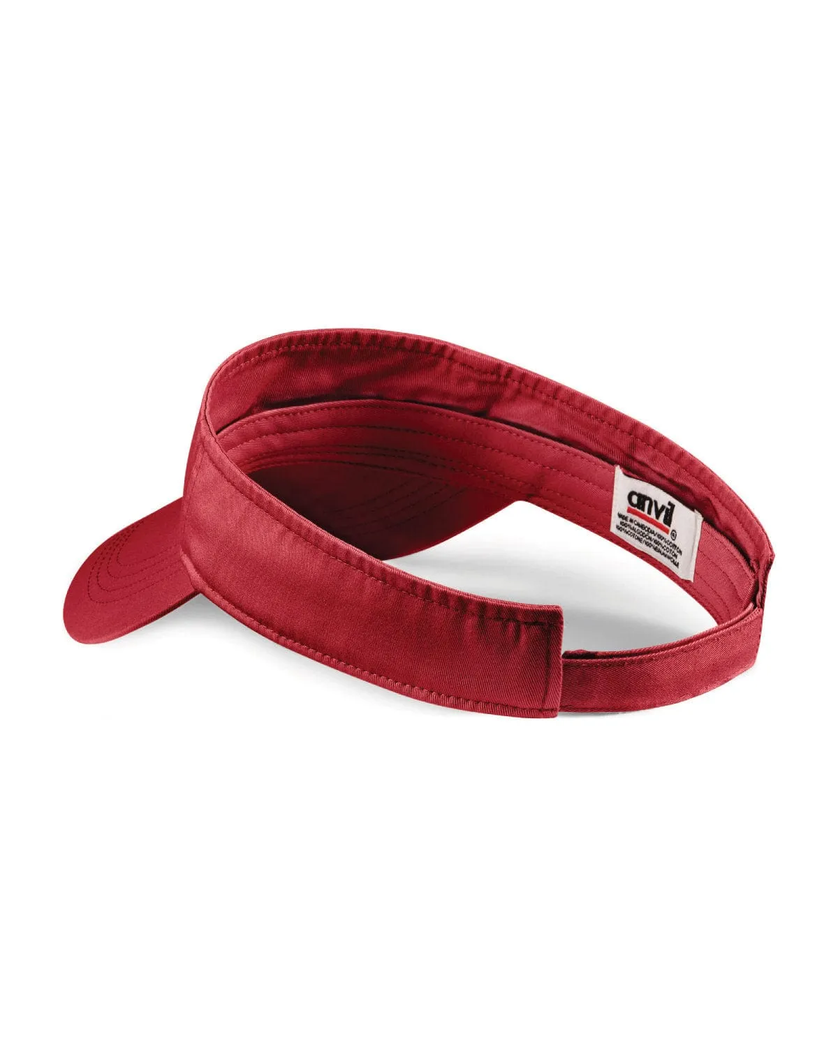 Anvil Solid-Low Profile Twill Visor | Red