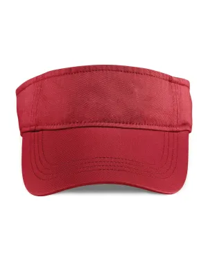 Anvil Solid-Low Profile Twill Visor | Red