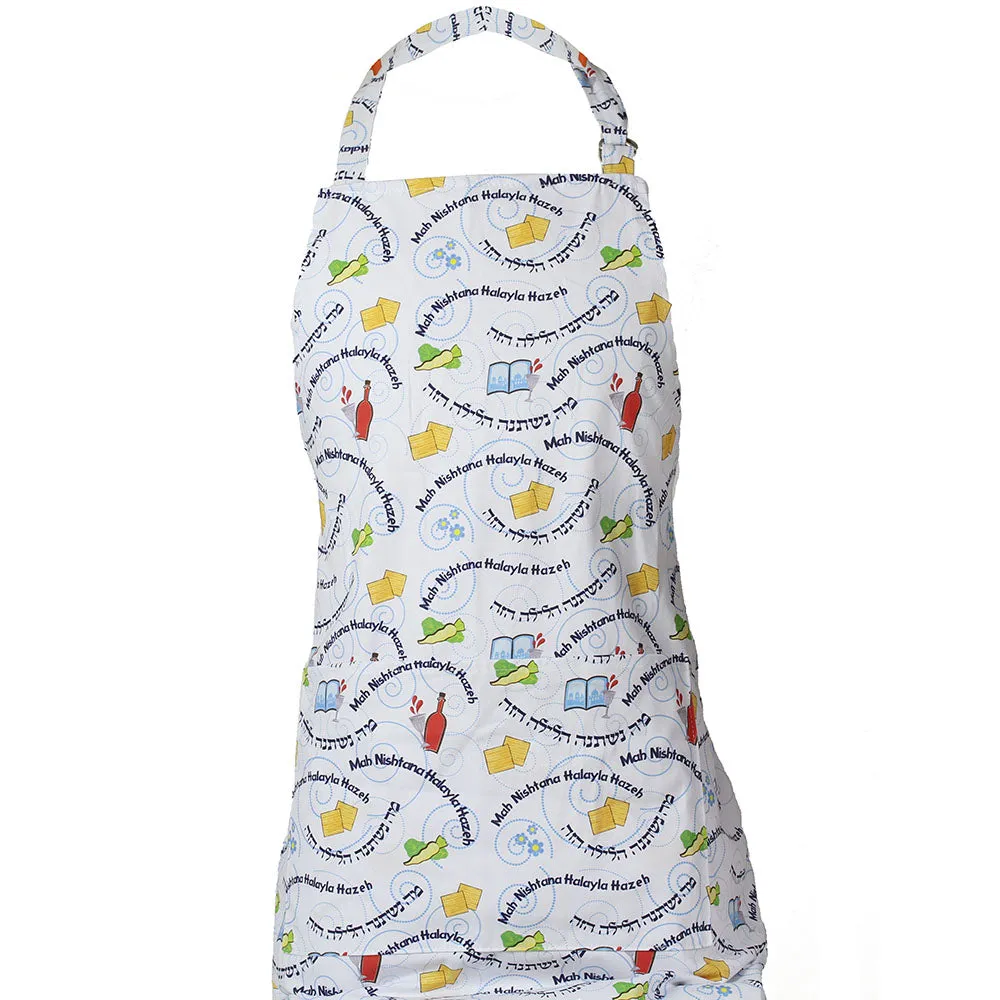 Apron For Passover, with Adjustable Neck