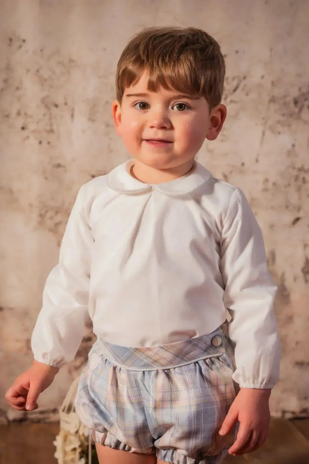 AW24 Babine Boys Blue Check Short Set