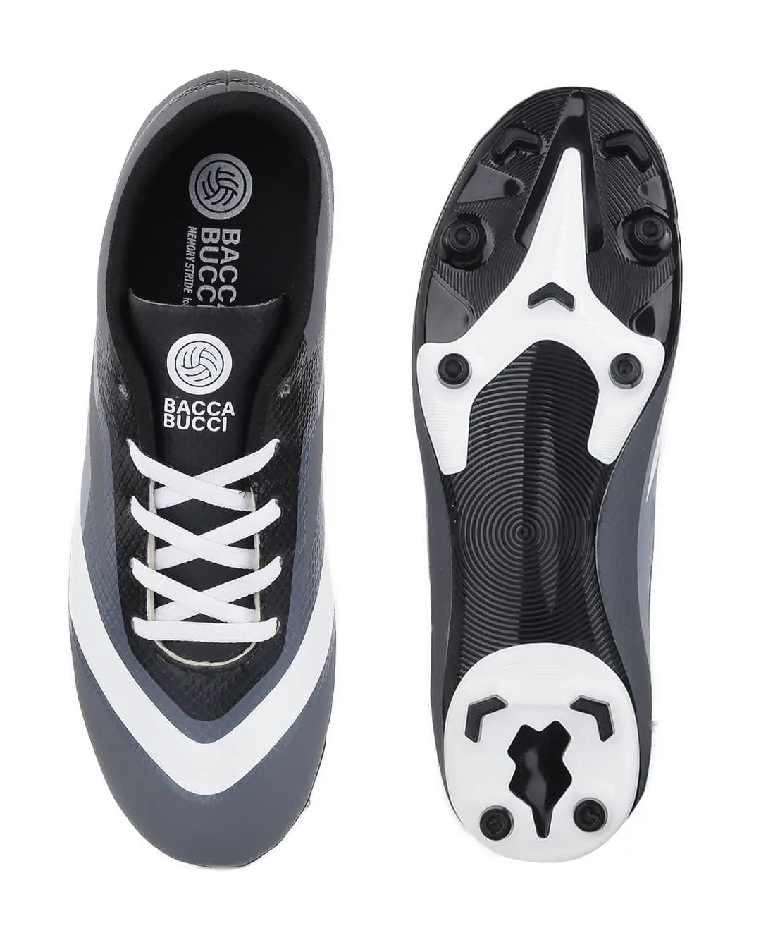 Bacca Bucci “Strike X” Firm ground Football Shoes | Lightweight Soccer Cleats with High-Traction Studs