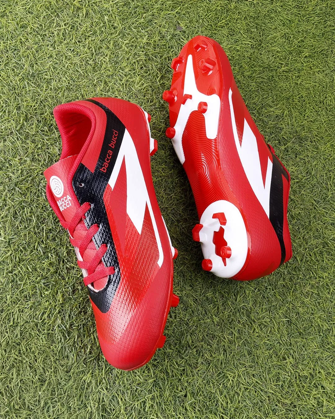 Bacca Bucci “Strike X” Firm ground Football Shoes | Lightweight Soccer Cleats with High-Traction Studs
