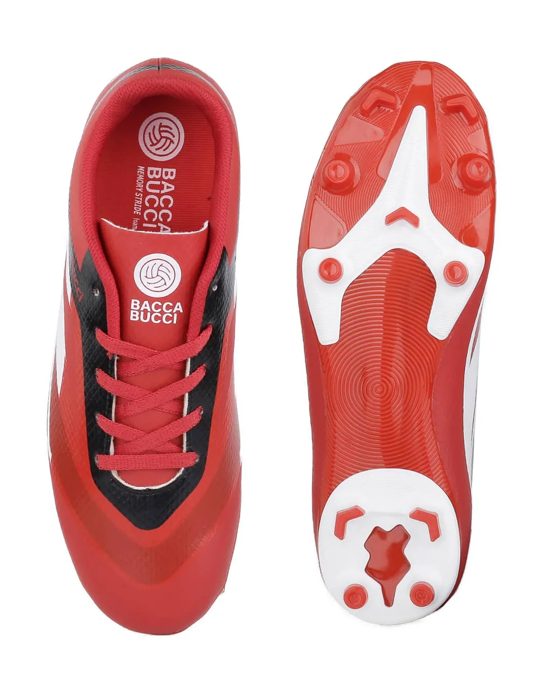 Bacca Bucci “Strike X” Firm ground Football Shoes | Lightweight Soccer Cleats with High-Traction Studs
