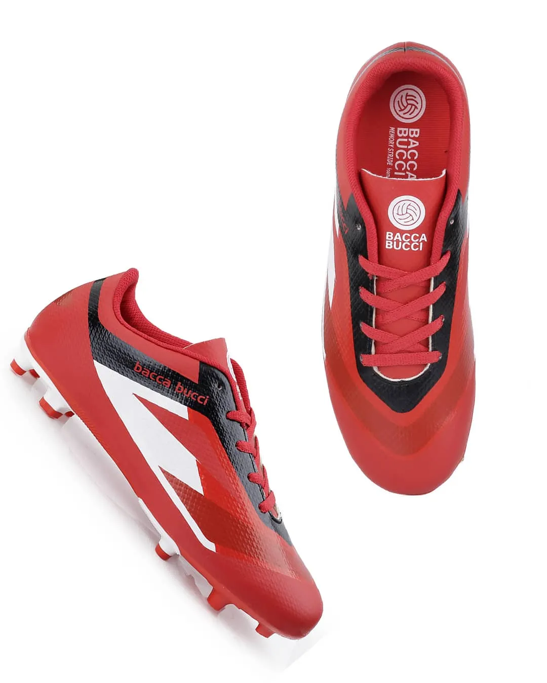 Bacca Bucci “Strike X” Firm ground Football Shoes | Lightweight Soccer Cleats with High-Traction Studs