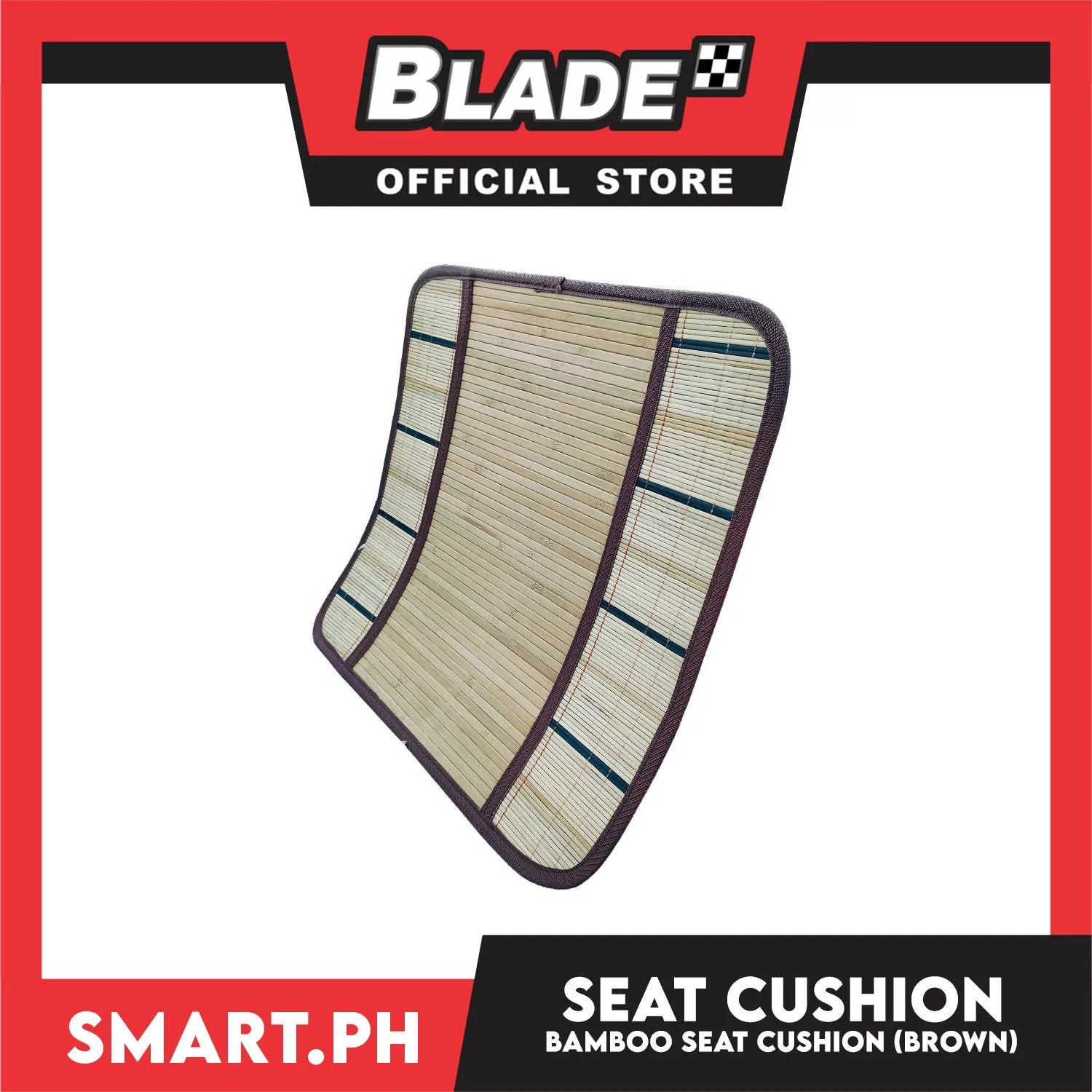 Bamboo Seat Cushion for Car, Home or Office Use (Brown)