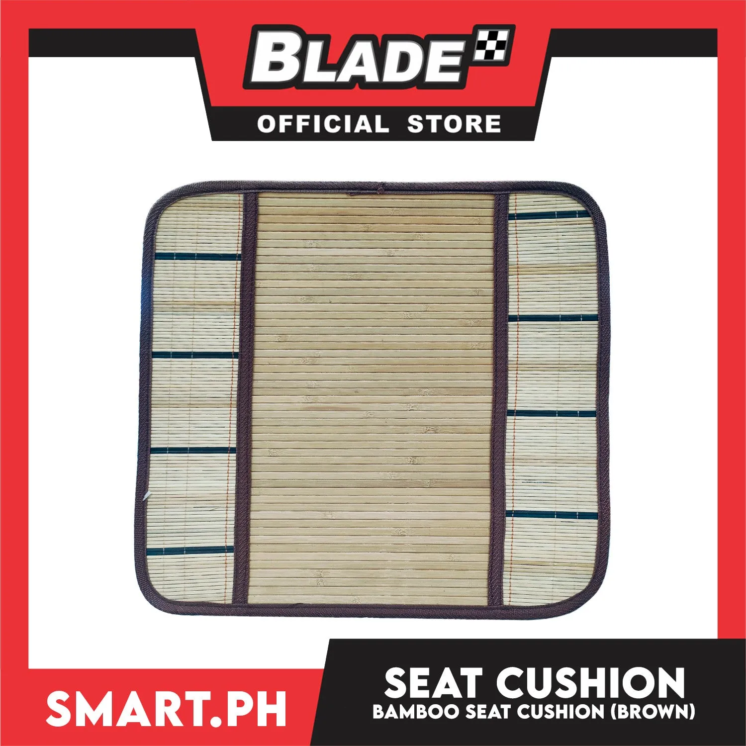 Bamboo Seat Cushion for Car, Home or Office Use (Brown)