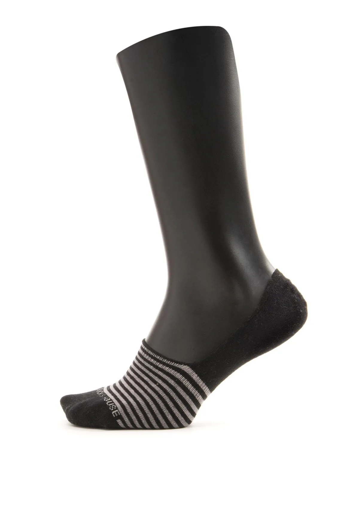 Black-Grey Design Men Invisible Socks