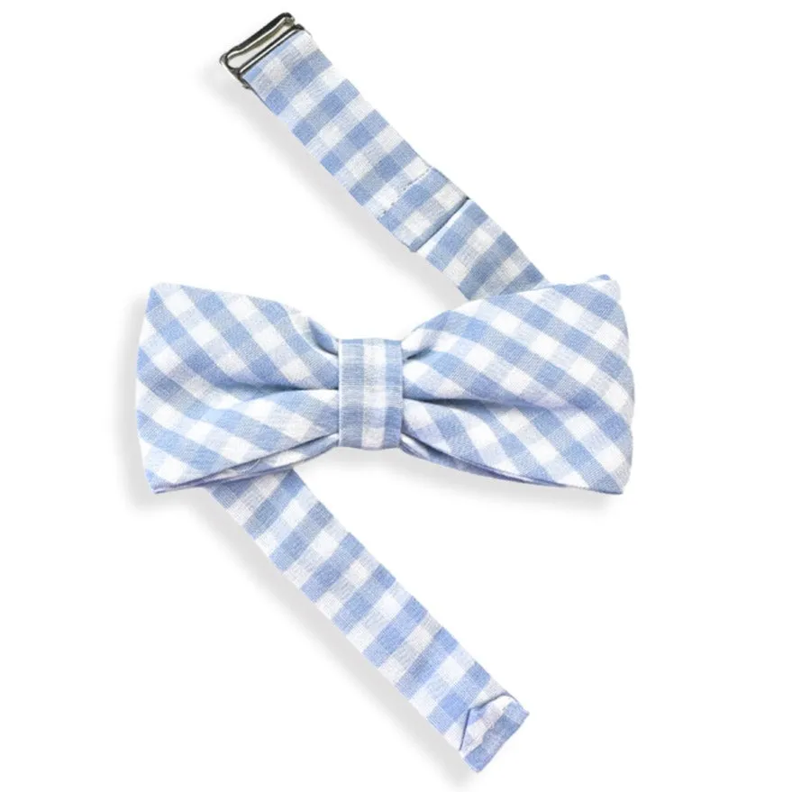 Bow Tie -- Blue Soft Check