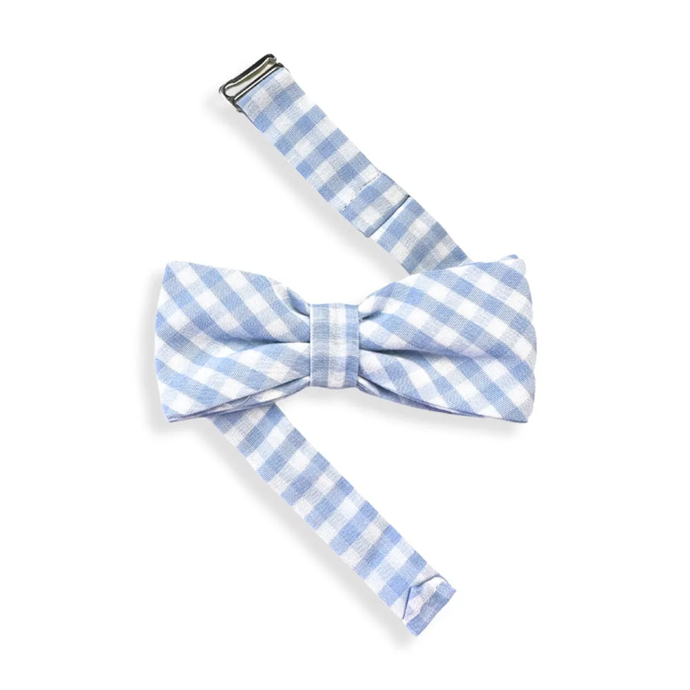Bow Tie -- Blue Soft Check