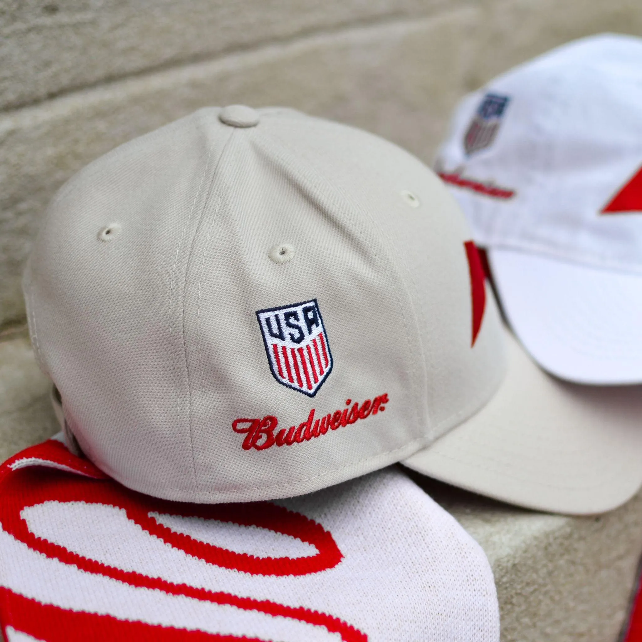 Budweiser X USMNT Soccer Hat - Stone