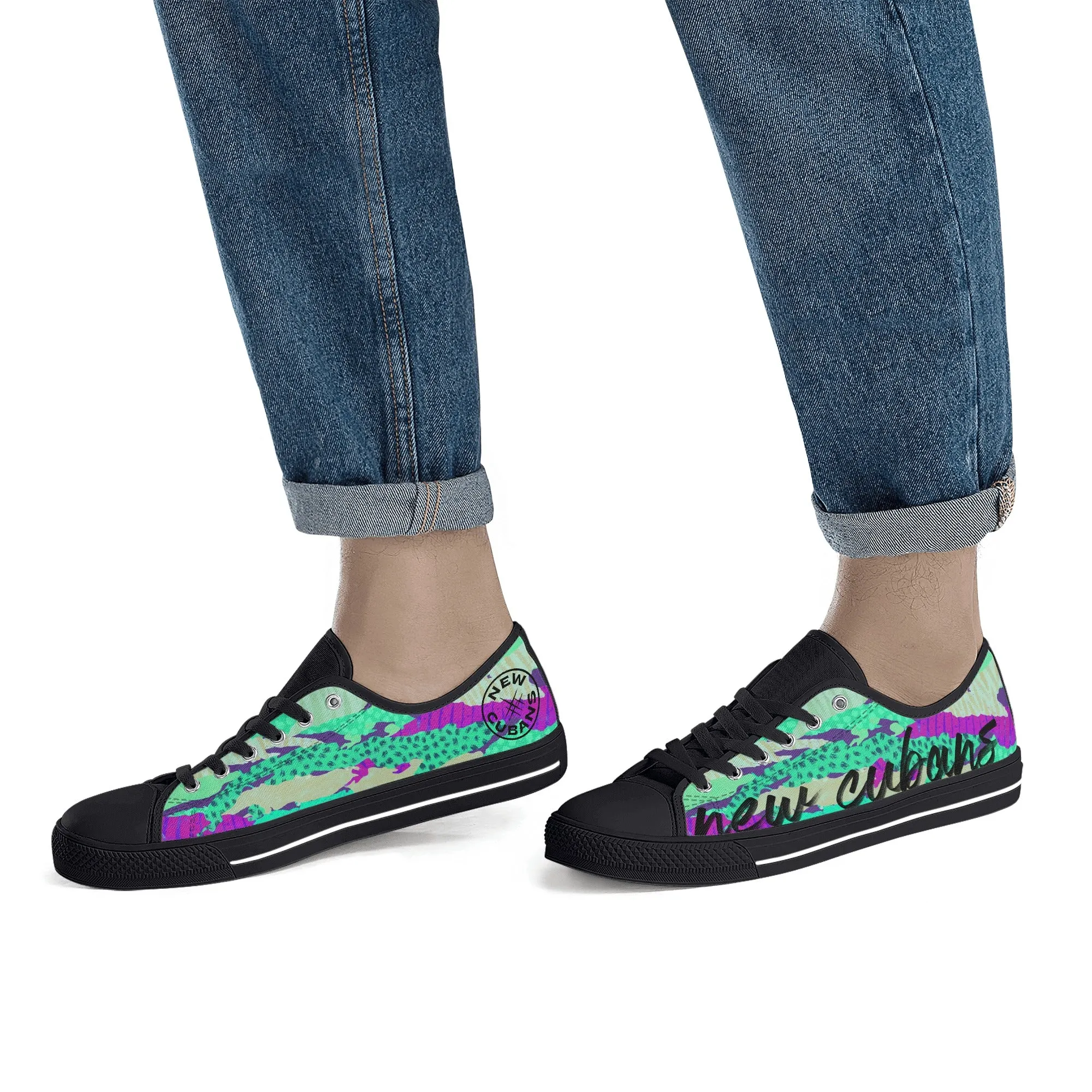 Camo-Flash Mens Low Top Canvas Shoes