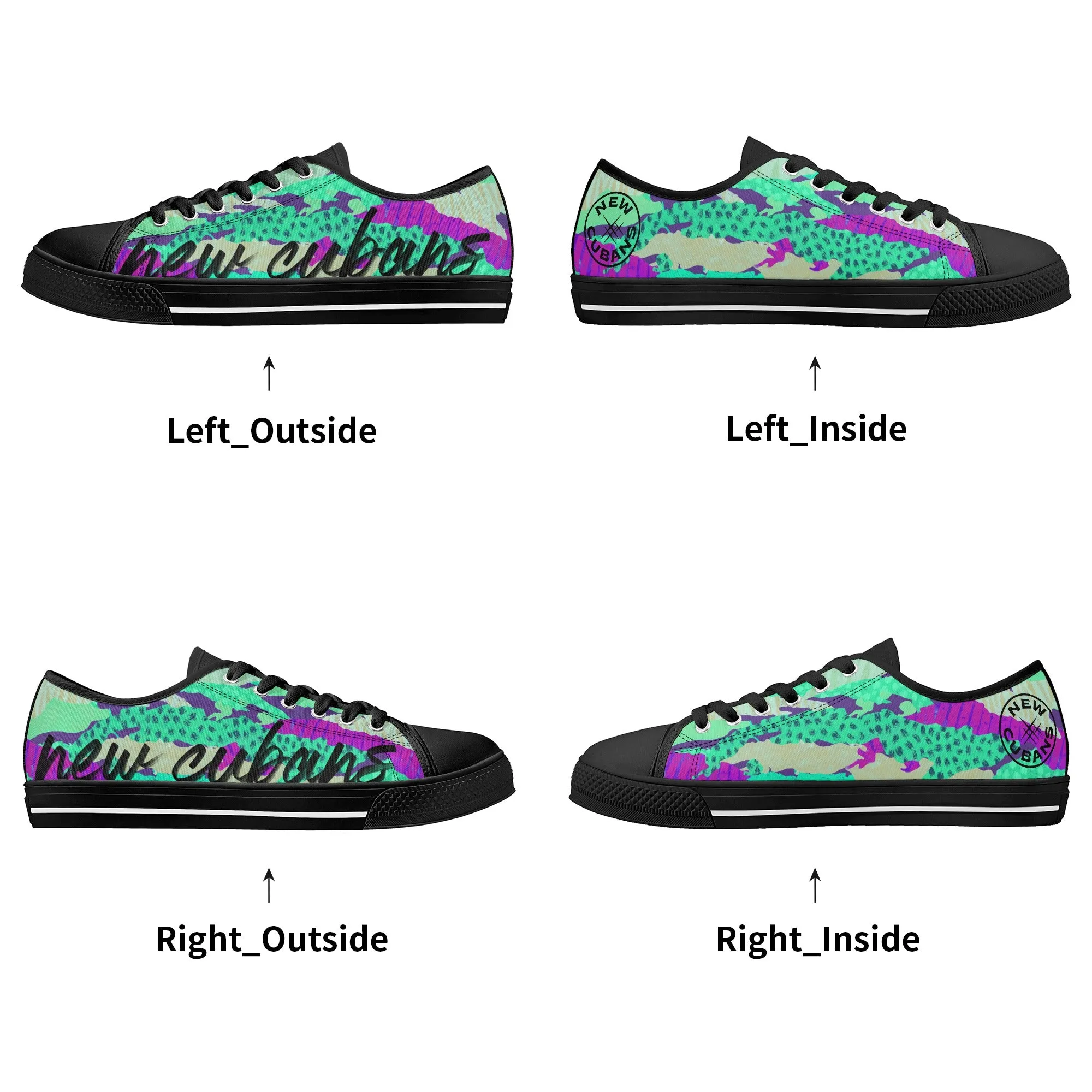 Camo-Flash Mens Low Top Canvas Shoes