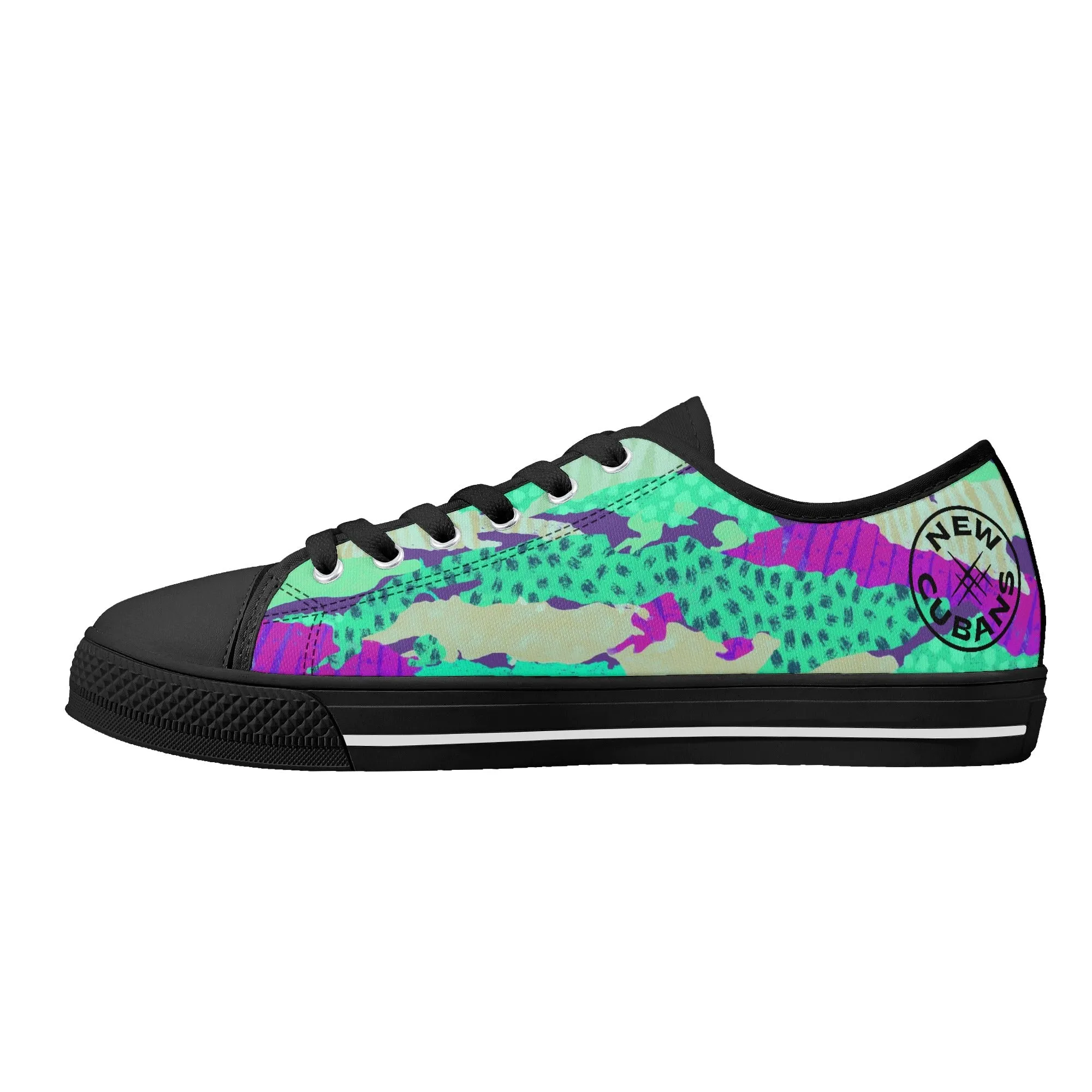 Camo-Flash Mens Low Top Canvas Shoes