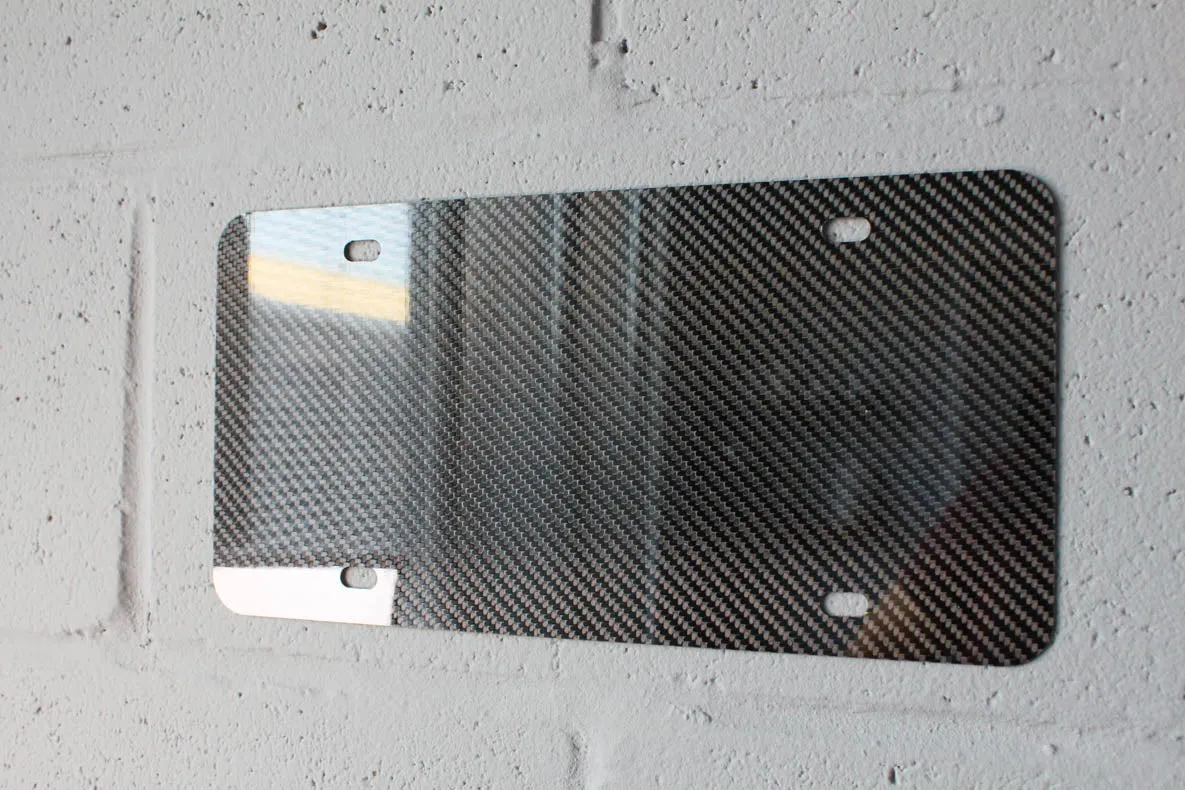 Carbon fiber - License plate blank
