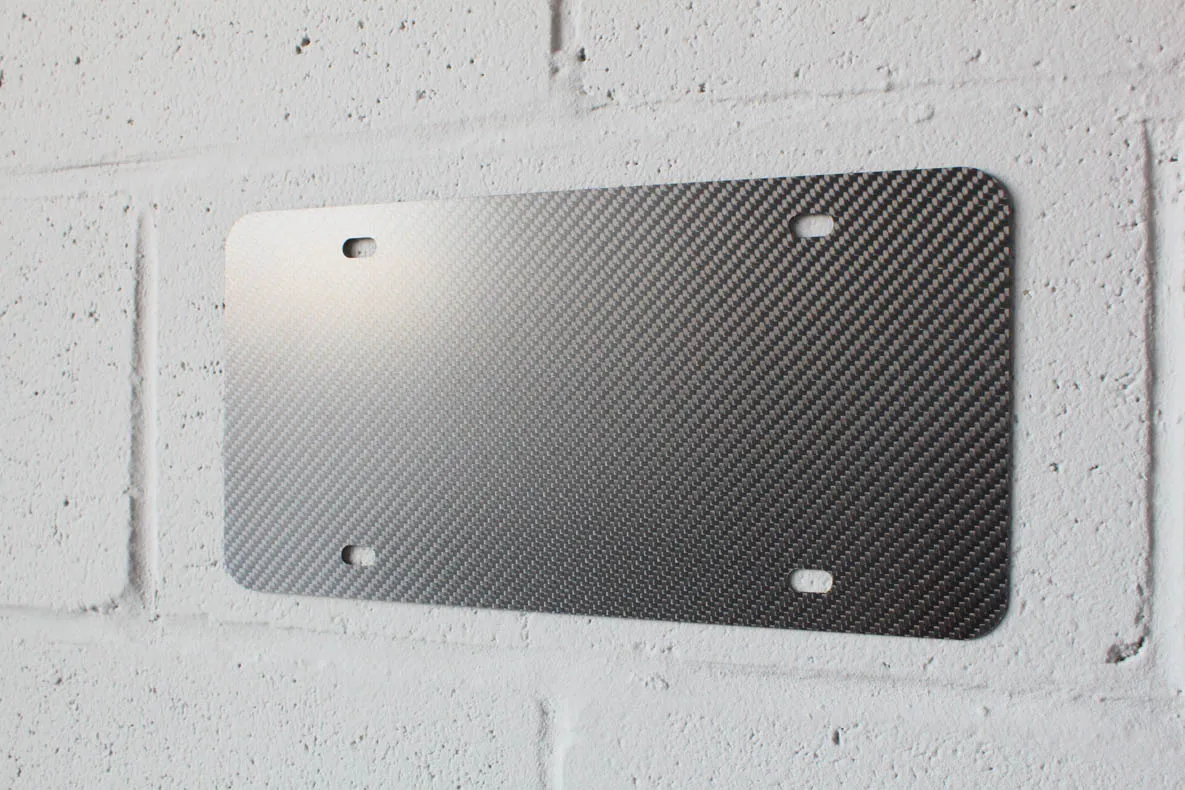 Carbon fiber - License plate blank