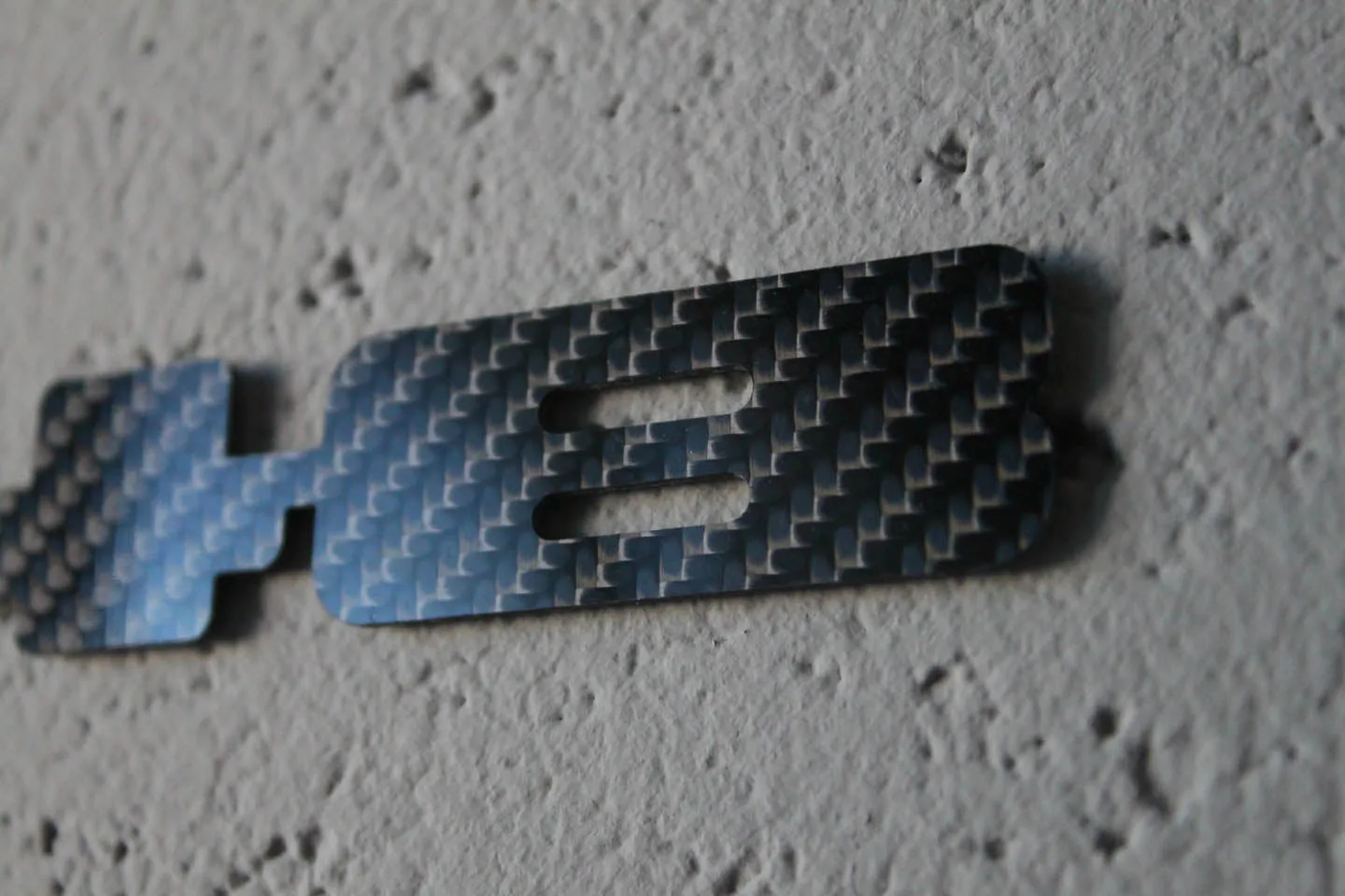 Carbon fiber "948" badge