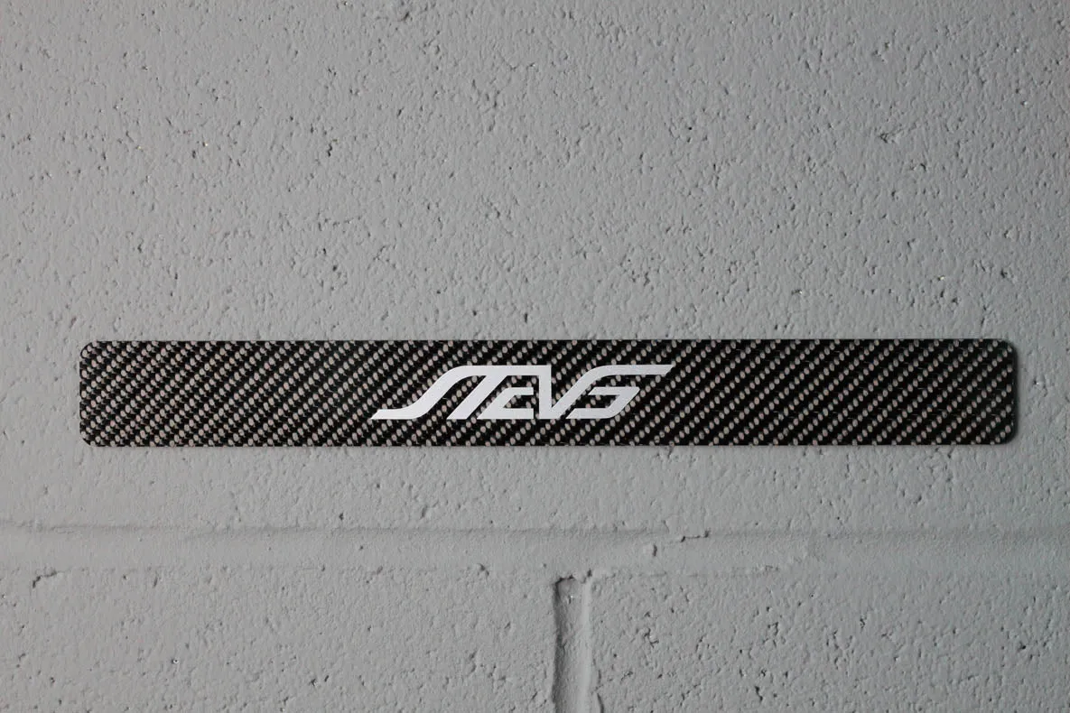 Carbon fiber - Stick-on license plate bezel - Large