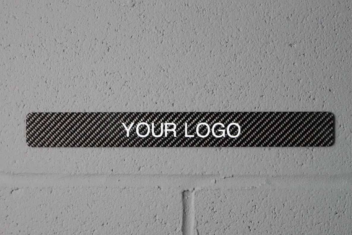 Carbon fiber - Stick-on license plate bezel - Large