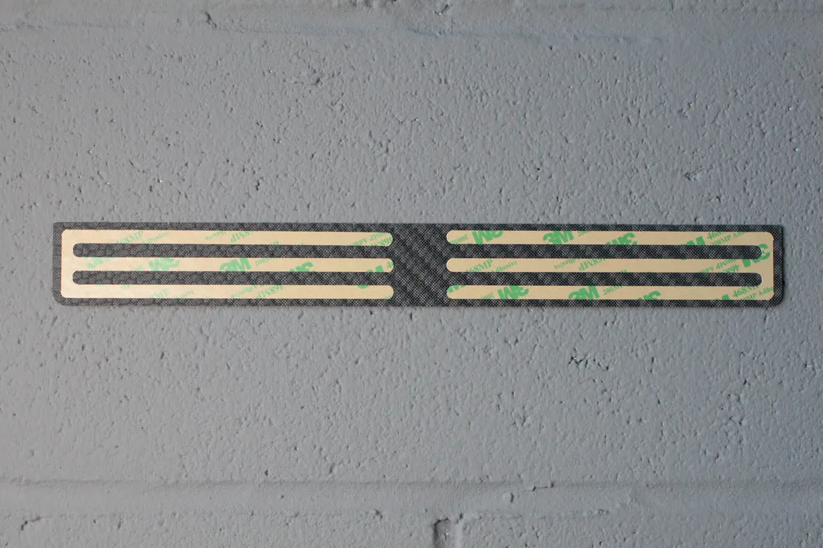 Carbon fiber - Stick-on license plate bezel - Large