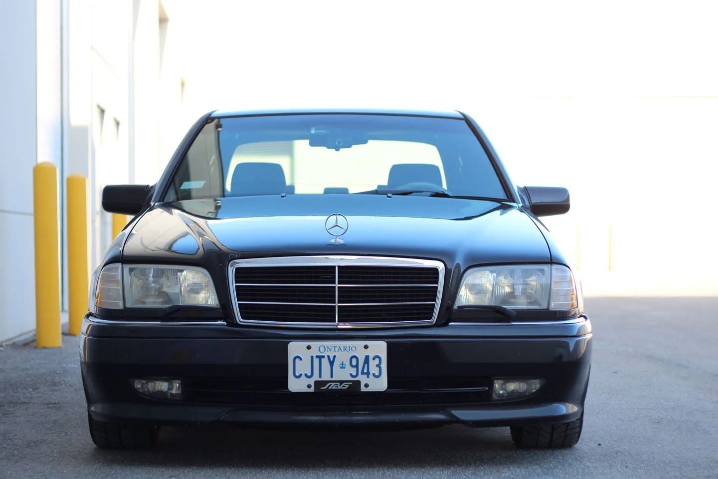 Carbon fiber - Stick-on license plate bezel - Small