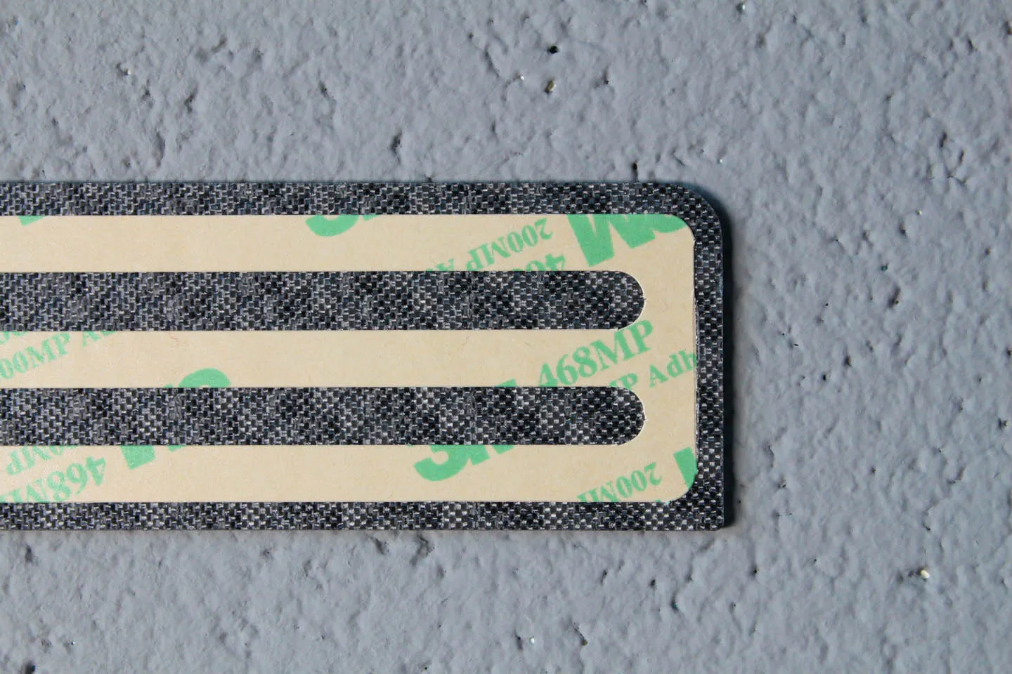 Carbon fiber - Stick-on license plate bezel - Small