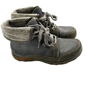 Chaco Women's Barbary Castlerock Ankle Boots With Knit Cuff Grey Size 8