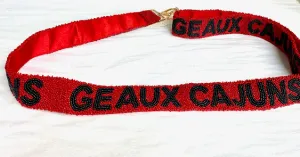 Collegiate Adjustable Strap - Red/Black