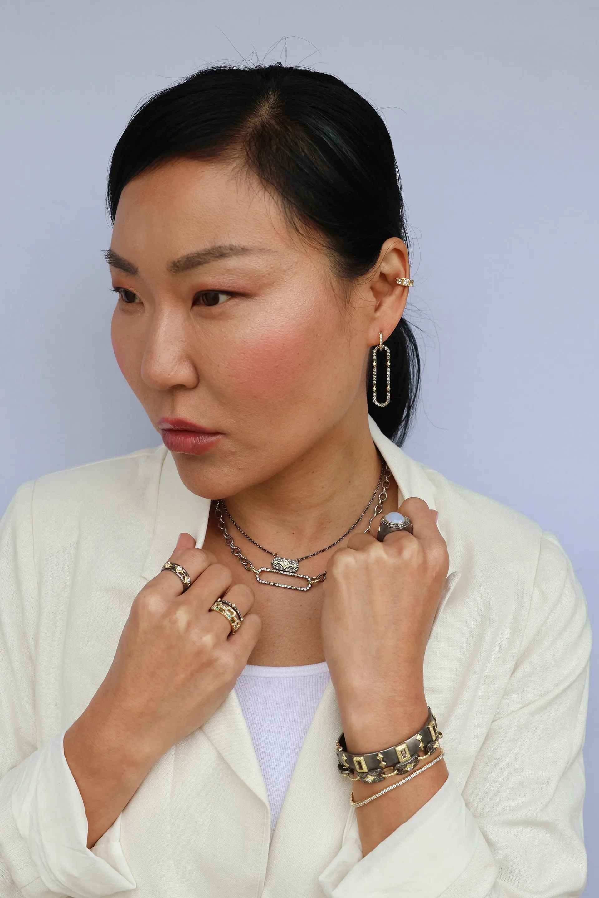 CRIVELLI DROP CHAIN LINK BRACELET