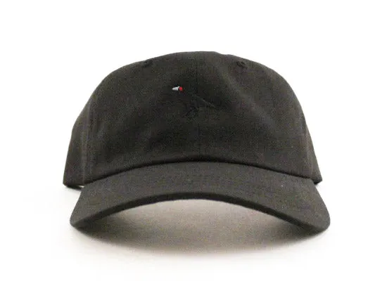 Crow Unconstructed Baseball Adjustable Dad Hat (Black)