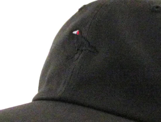 Crow Unconstructed Baseball Adjustable Dad Hat (Black)