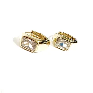 Cushion Stone Hoops