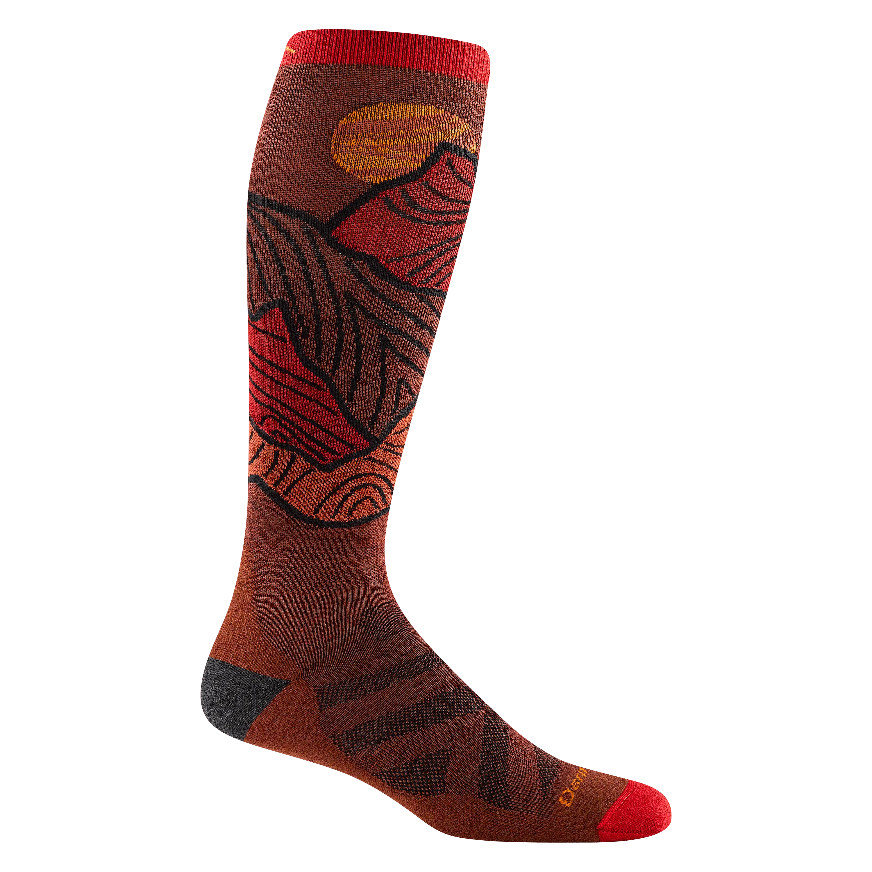 Darn Tough Mens Titan Over-The-Calf Lightweight Ski & Snowboard Socks
