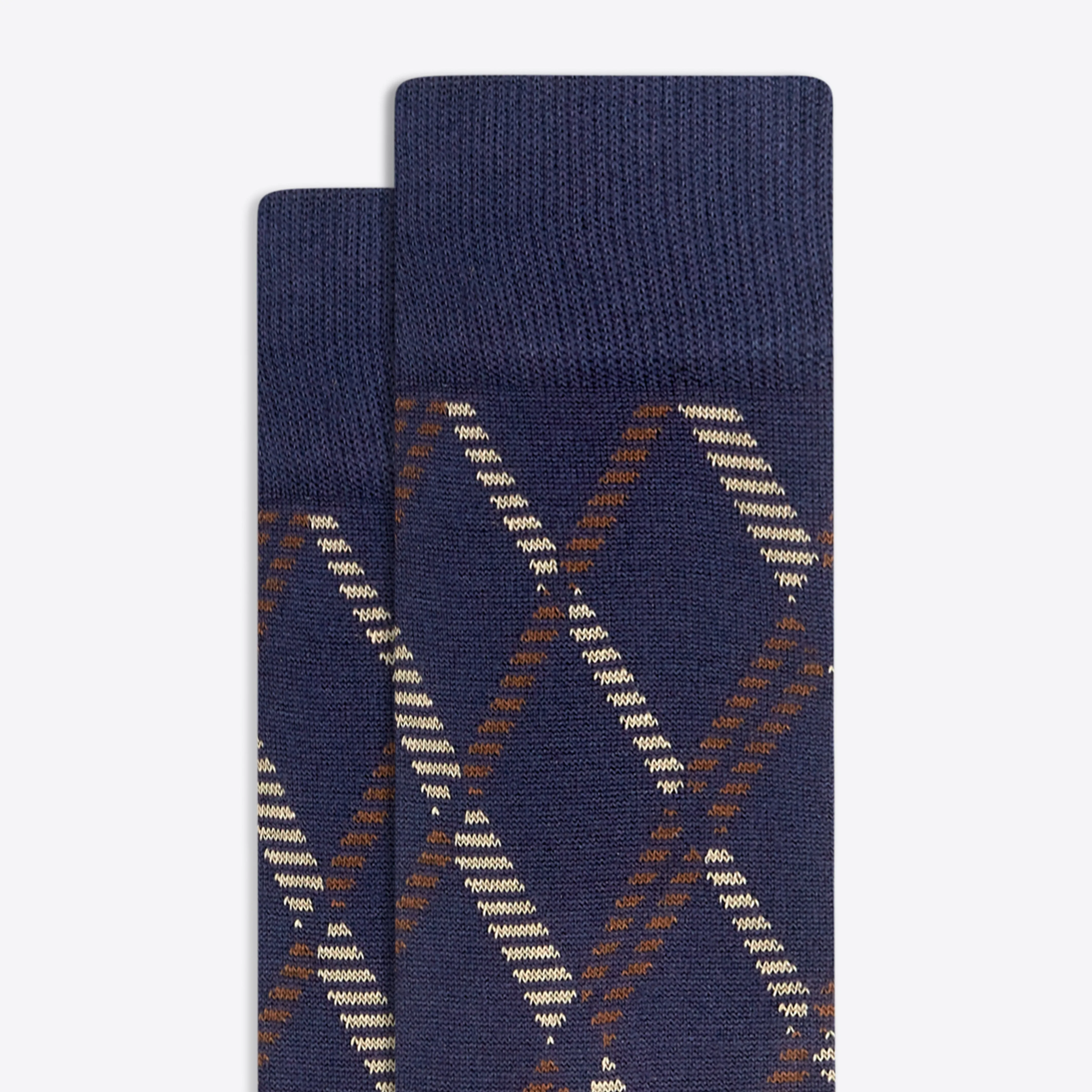 Diamond Check Mid-Calf Socks