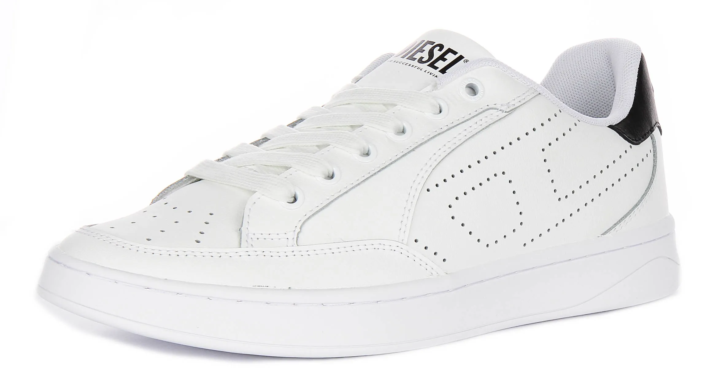 Diesel Dakota Low In White Black For Men
