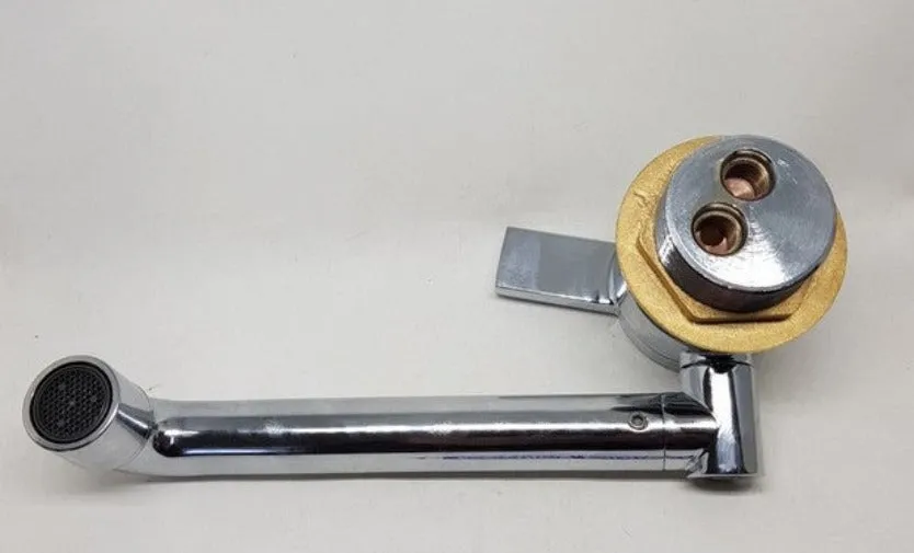 Dometic Chrome Brass Fold Down Hot and Cold Water Mixer Tap