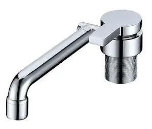 Dometic Chrome Brass Fold Down Hot and Cold Water Mixer Tap