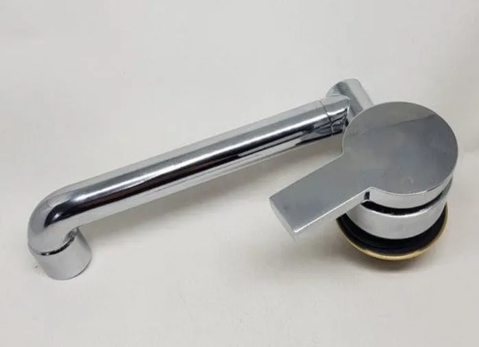 Dometic Chrome Brass Fold Down Hot and Cold Water Mixer Tap