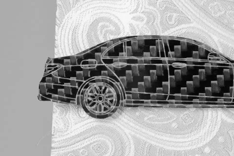E63s (W213) - Carbon fiber tie clip