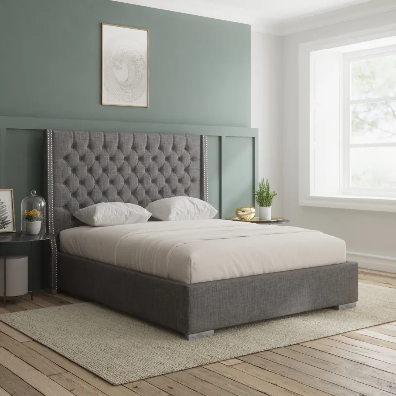 Elba Double Studded Bed Frame