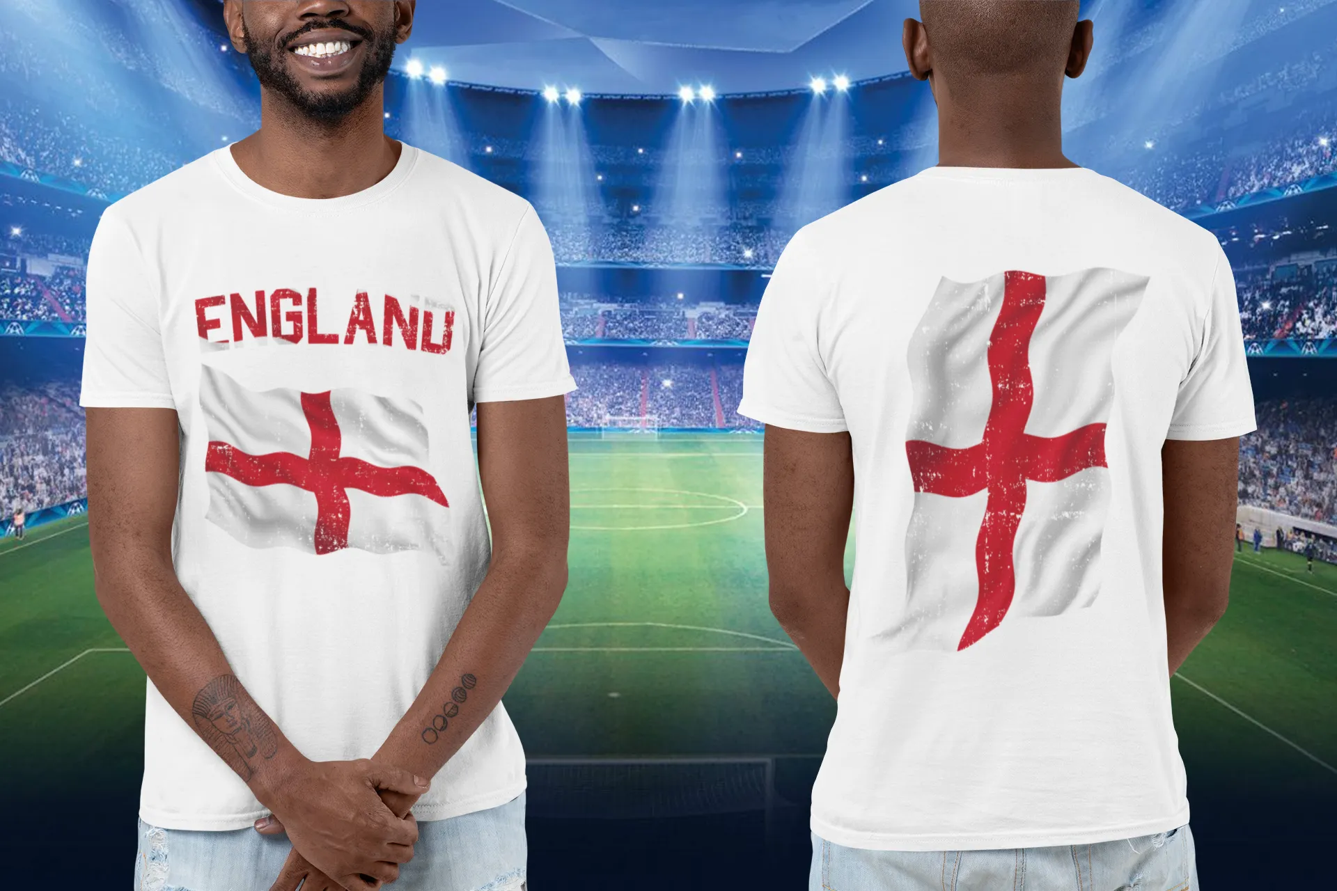 England Waving Flag T-Shirt