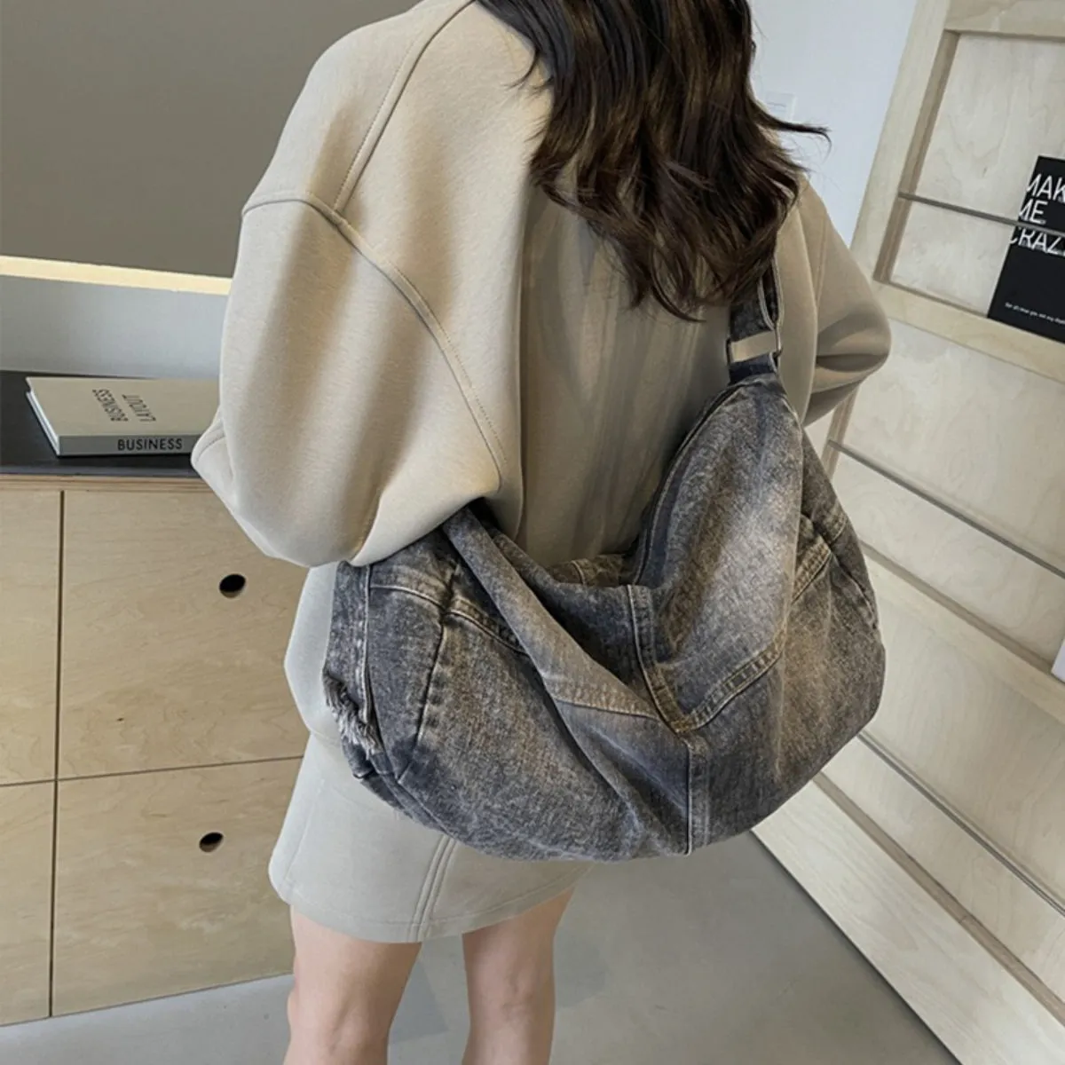 Everyday Essential Denim Tote Bag