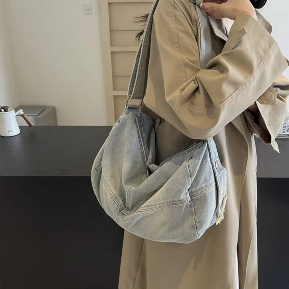 Everyday Essential Denim Tote Bag