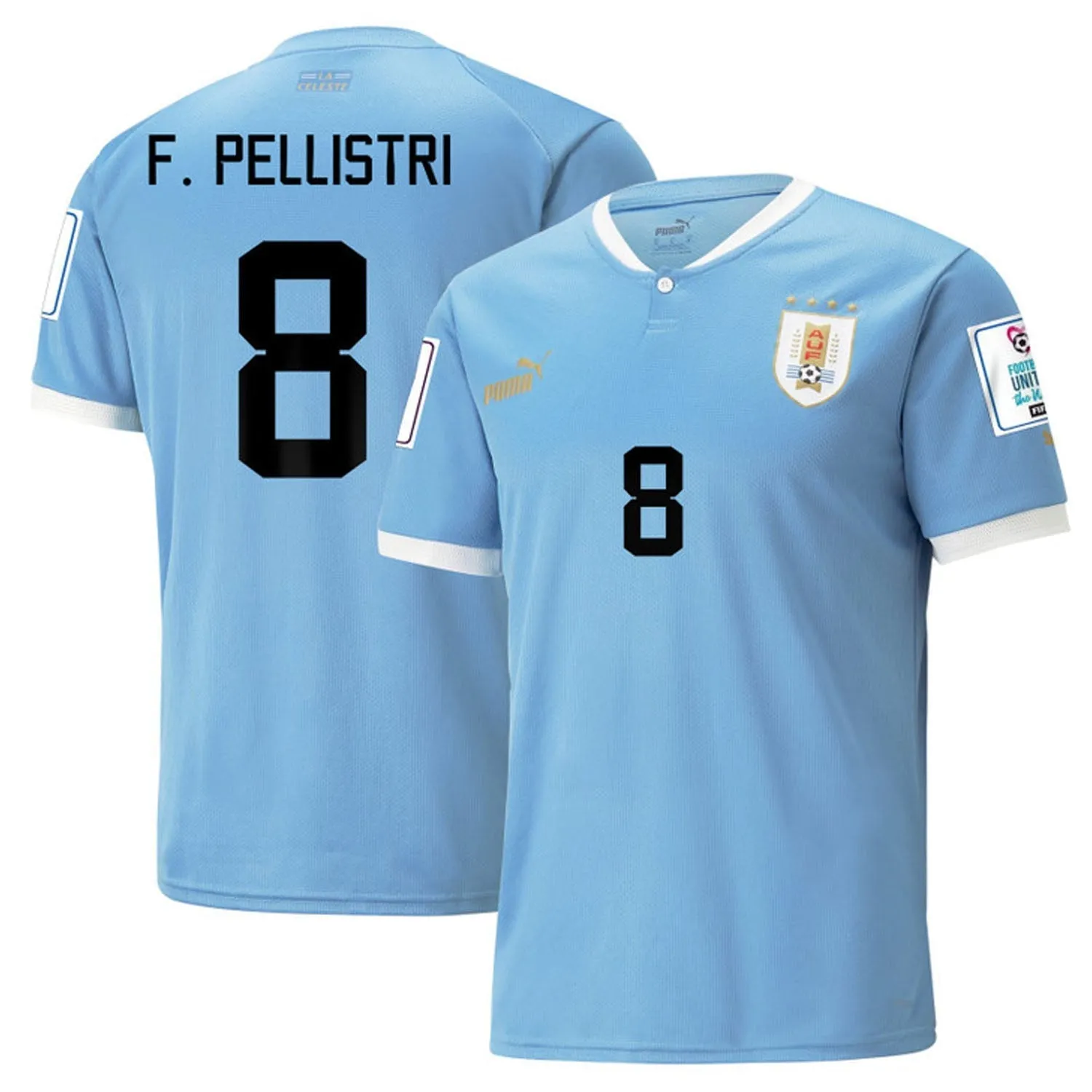 Facundo Pellistri Uruguay 8 Fifa World Cup Jersey