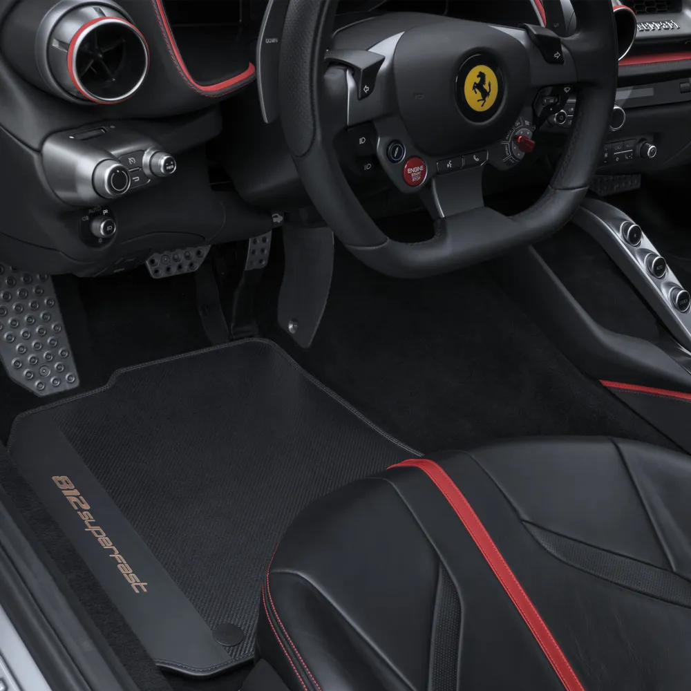 Ferrari 812 Superfast Carbon Fiber Over Mats