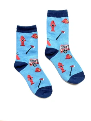 Firefighter Kids Crew Socks